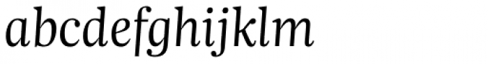 Trola Light Italic Font LOWERCASE