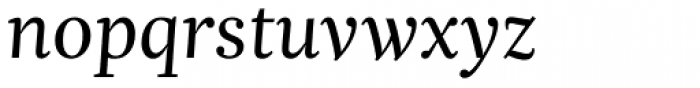Trola Text Light Italic Font LOWERCASE
