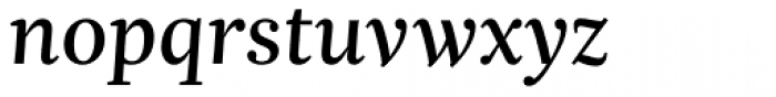 Trola Text Regular Italic Font LOWERCASE