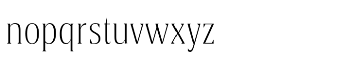 Trona Light Font LOWERCASE