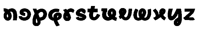 Tropical Morline Alt Black Font LOWERCASE