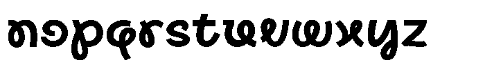 Tropical Morline Alt Bold Font LOWERCASE