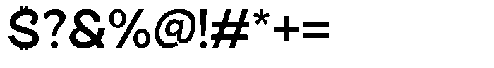 Tropical Morline Alt Semi Bold Font OTHER CHARS