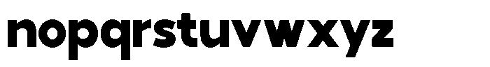 Tropical Morline Black Font LOWERCASE