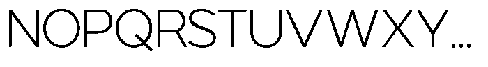 Tropical Morline Extra Light Font UPPERCASE