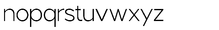 Tropical Morline Extra Light Font LOWERCASE
