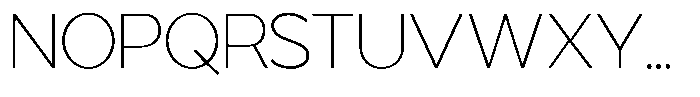 Tropical Morline Thin Font UPPERCASE