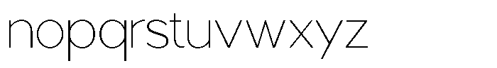 Tropical Morline Thin Font LOWERCASE