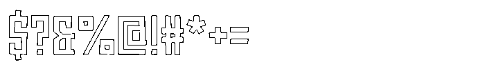 Tropinique Outline Font OTHER CHARS