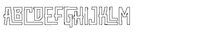 Tropinique Outline Font UPPERCASE