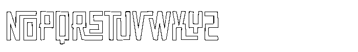 Tropinique Outline Font UPPERCASE