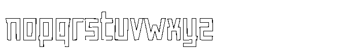 Tropinique Outline Font LOWERCASE