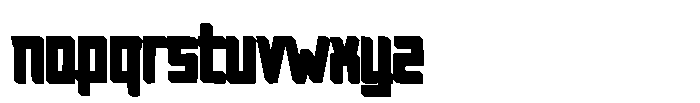 Tropinique Volume Font LOWERCASE