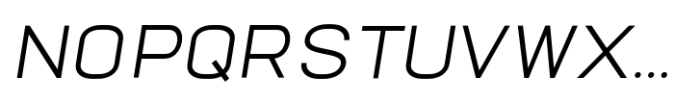 Tros Light Italic Font LOWERCASE