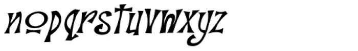 Troutkings BTN Oblique Font LOWERCASE