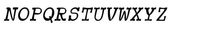 Trovoada Mono Condensed Italic Font UPPERCASE