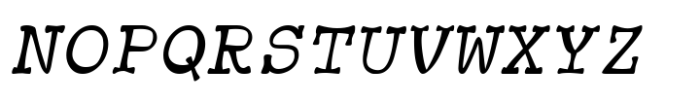 Trovoada Mono Italic Font UPPERCASE