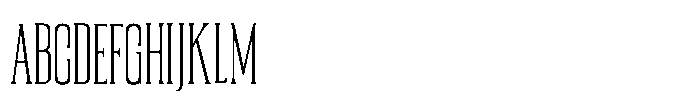 Trt Briged TRT BRIGED Thin Font UPPERCASE