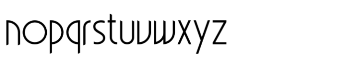 Trucide Cut Thin Font LOWERCASE