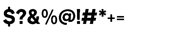 True Arabic Extrabold Font OTHER CHARS