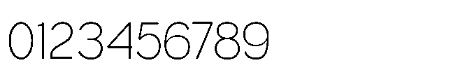 True Arabic Extralight Font OTHER CHARS