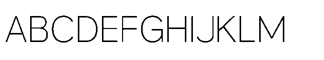 True Arabic Extralight Font UPPERCASE