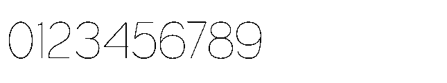 True Arabic Thin Font OTHER CHARS