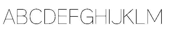 True Arabic Thin Font UPPERCASE
