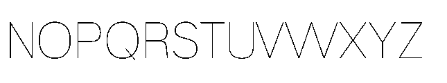 True Arabic Thin Font UPPERCASE