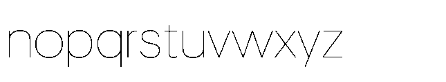 True Arabic Thin Font LOWERCASE