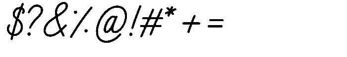 True Souls Script Font OTHER CHARS