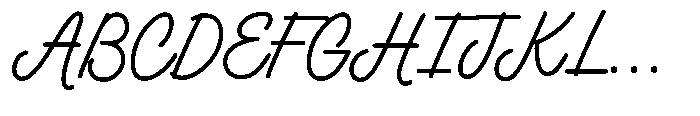 True Souls Script Font UPPERCASE