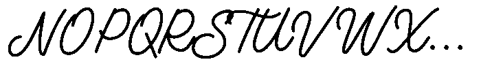 True Souls Script Font UPPERCASE