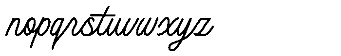 True Souls Script Font LOWERCASE