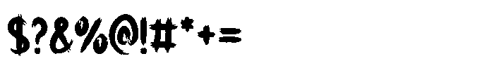 True Start Font OTHER CHARS