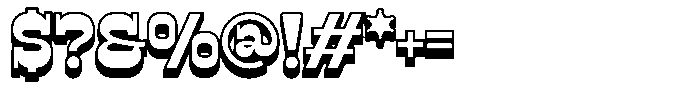 Truewild 3 D Extrude Font OTHER CHARS
