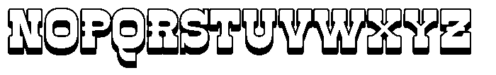 Truewild 3 D Extrude Font UPPERCASE