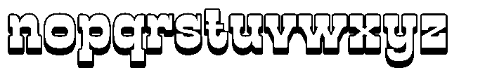 Truewild 3 D Extrude Font LOWERCASE