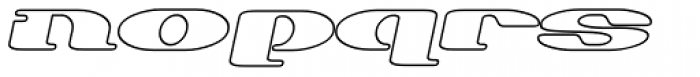 Trumen Outline Italic Font LOWERCASE