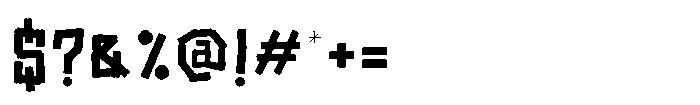 Trunk Track Regular Font OTHER CHARS