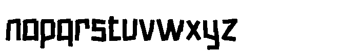 Trunk Track Regular Font LOWERCASE
