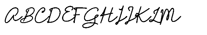 Trup & Tomp Script Font UPPERCASE