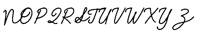 Trup & Tomp Script Font UPPERCASE