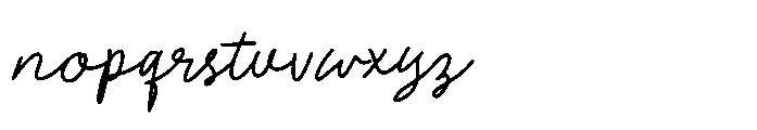 Trup & Tomp Script Font LOWERCASE