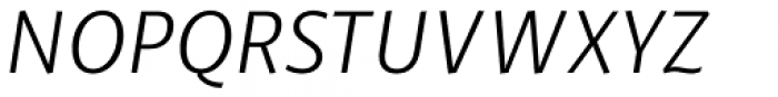 Trust Sans Alt Light Italic Font UPPERCASE