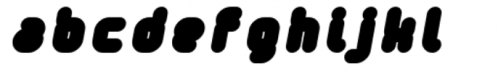 Tryptomene Black Oblique Font LOWERCASE