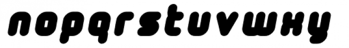 Tryptomene ExtraBold Oblique Font LOWERCASE