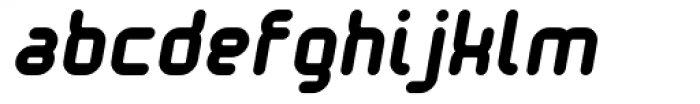 Tryptomene Oblique Font LOWERCASE