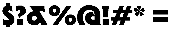 TRIALMosa Black Font OTHER CHARS