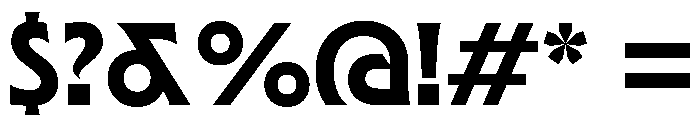 TRIALMosa Bold Font OTHER CHARS